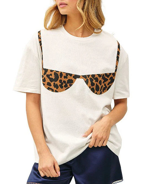 Leopard Bikini Tee
