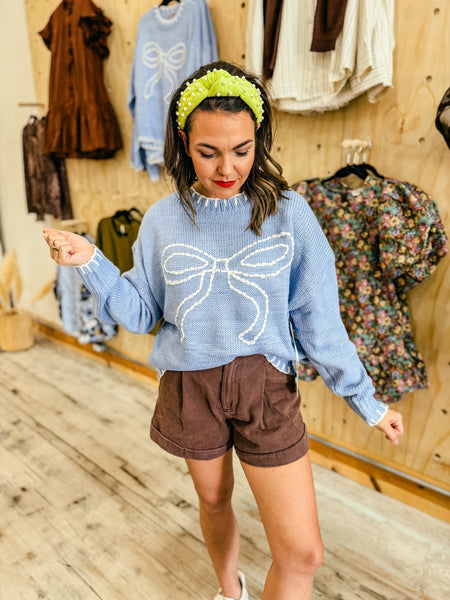 Kaylee Sweater in Powder Blue