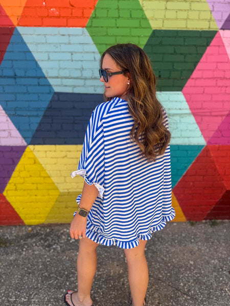 Saylor Blue Stripe Set