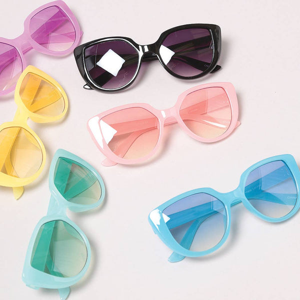 Fashion City - Kid's Colorful Cat Eye Fashion Sunglasses