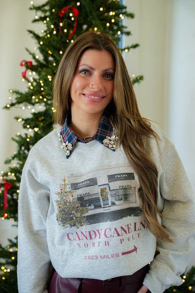 Candy Cane Marfa Sweatshirt