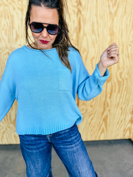 Capri Blue Sweater