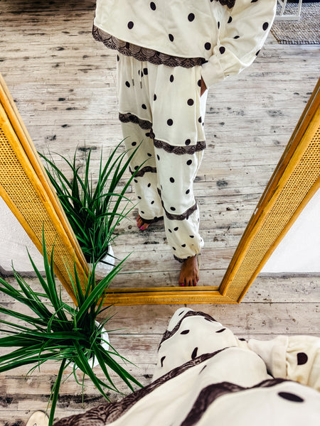 Ivory and Brown Set
