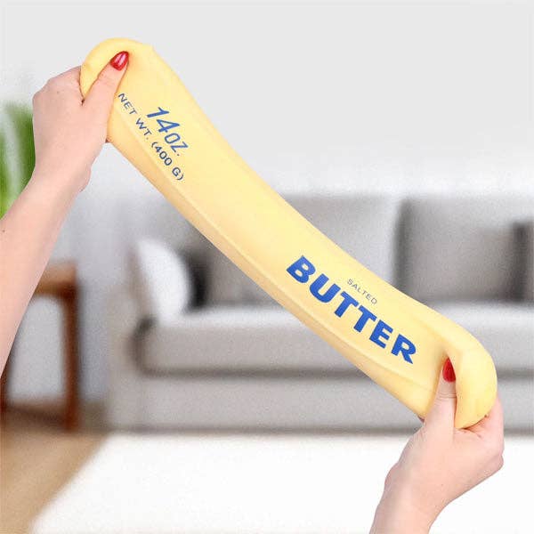 Showcase - Giant Salted Butter Stick 10" Slow-Rise Squishy Fidget Toy (1pc)