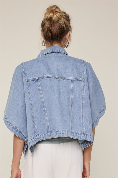 Denim Cape