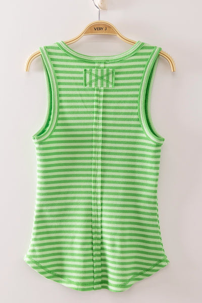 Lime Stripe Tank