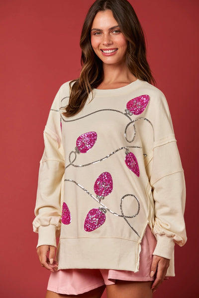 Sequin Holiday Pullover    