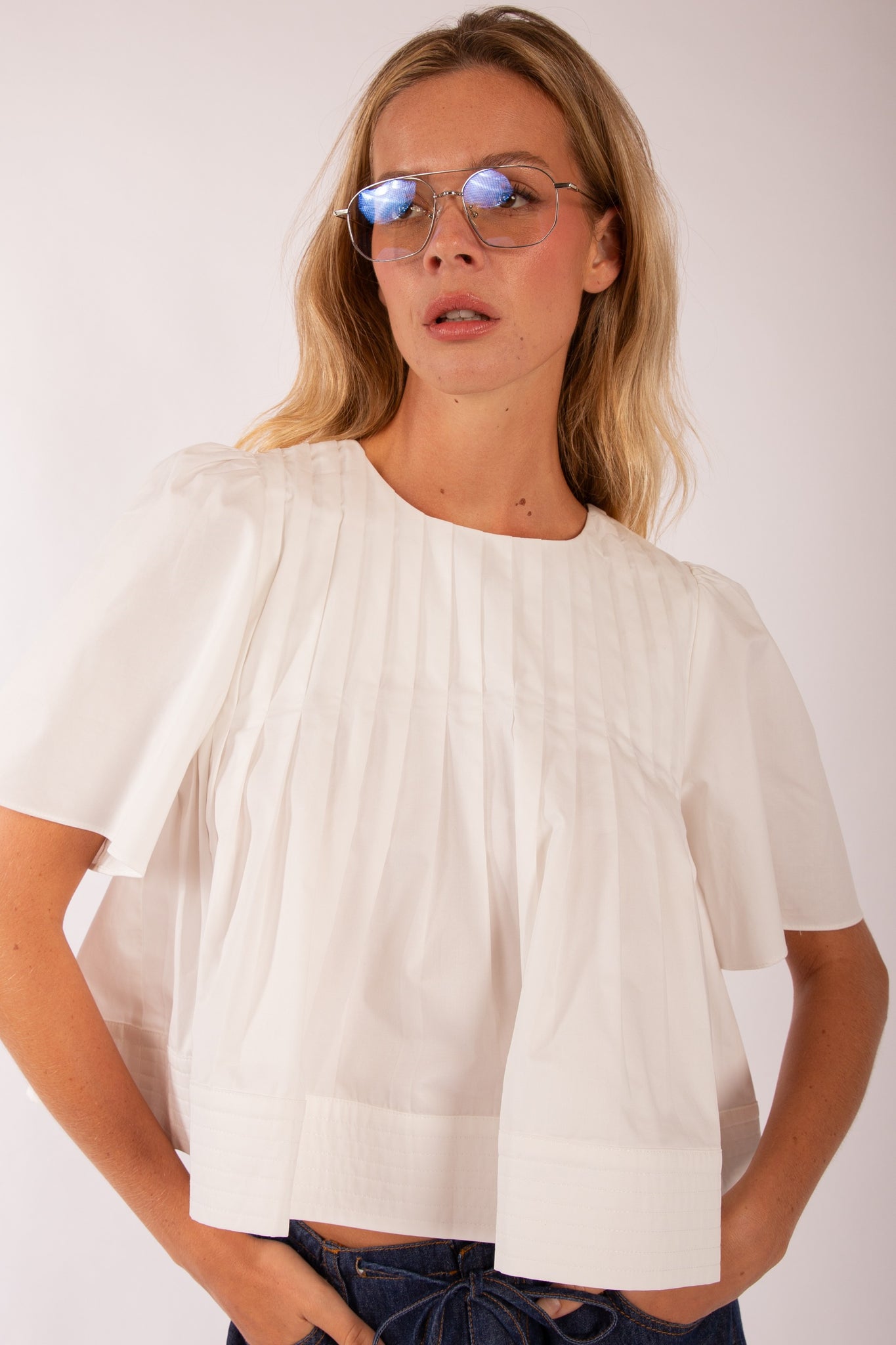 Timeless Pleated Blouse