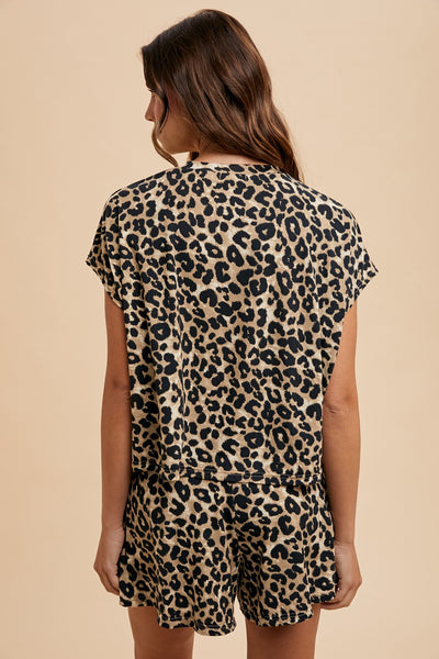 Leopard fit & flare set