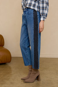Colorblock Vintage Slim Fit Jean