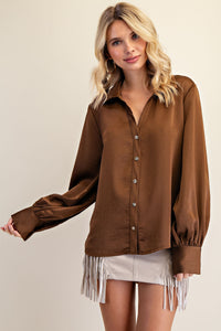 Carrie Brown Button Up
