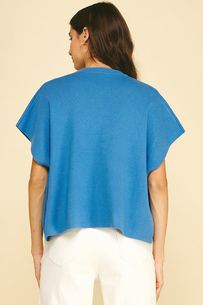 Button Down Cape Sweater
