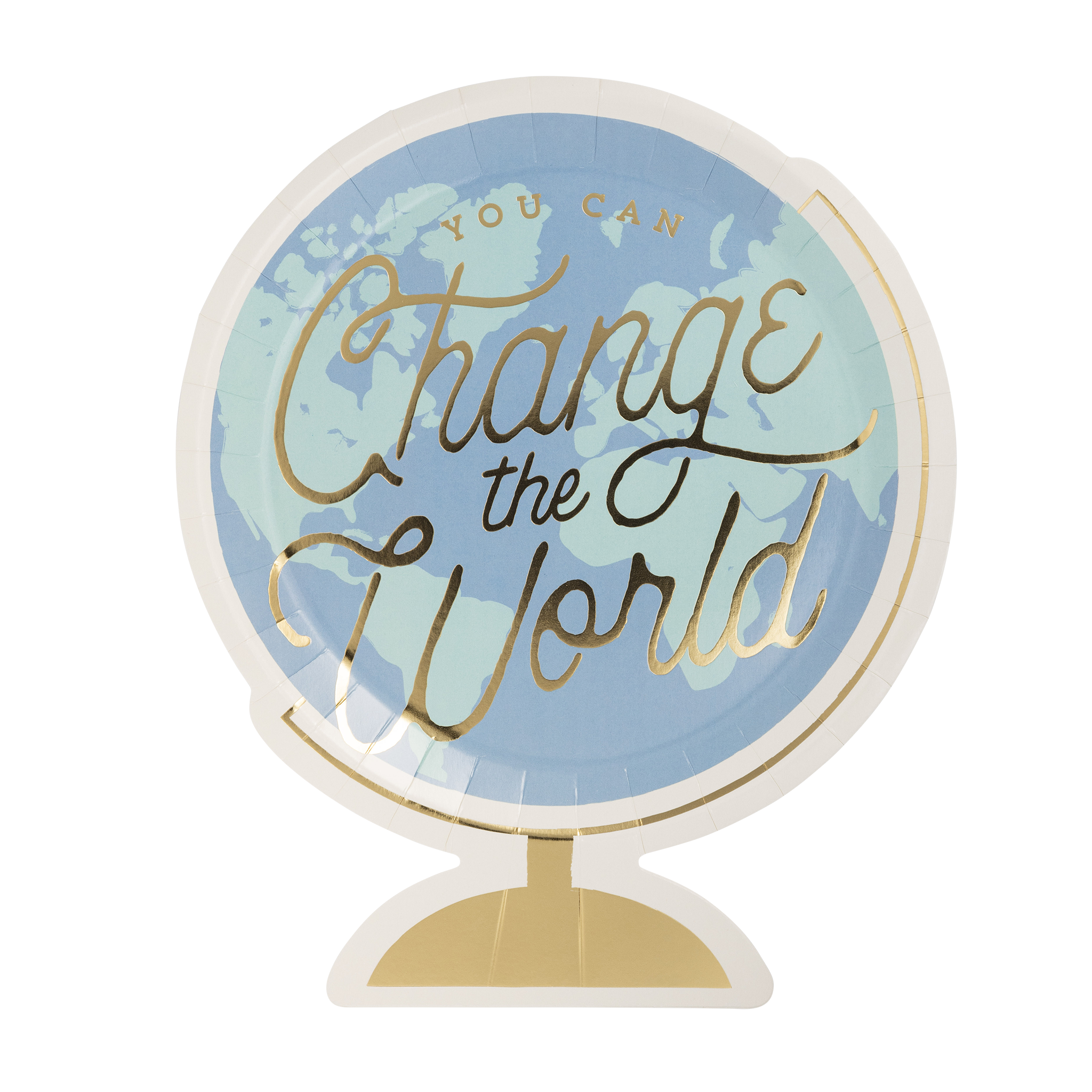 My Mind’s Eye - BTS1040 - Occasions By Shakira - Back To School Globe Paper Plate
