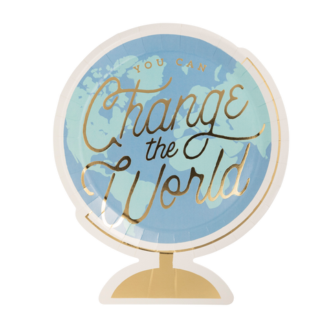 My Mind’s Eye - BTS1040 - Occasions By Shakira - Back To School Globe Paper Plate