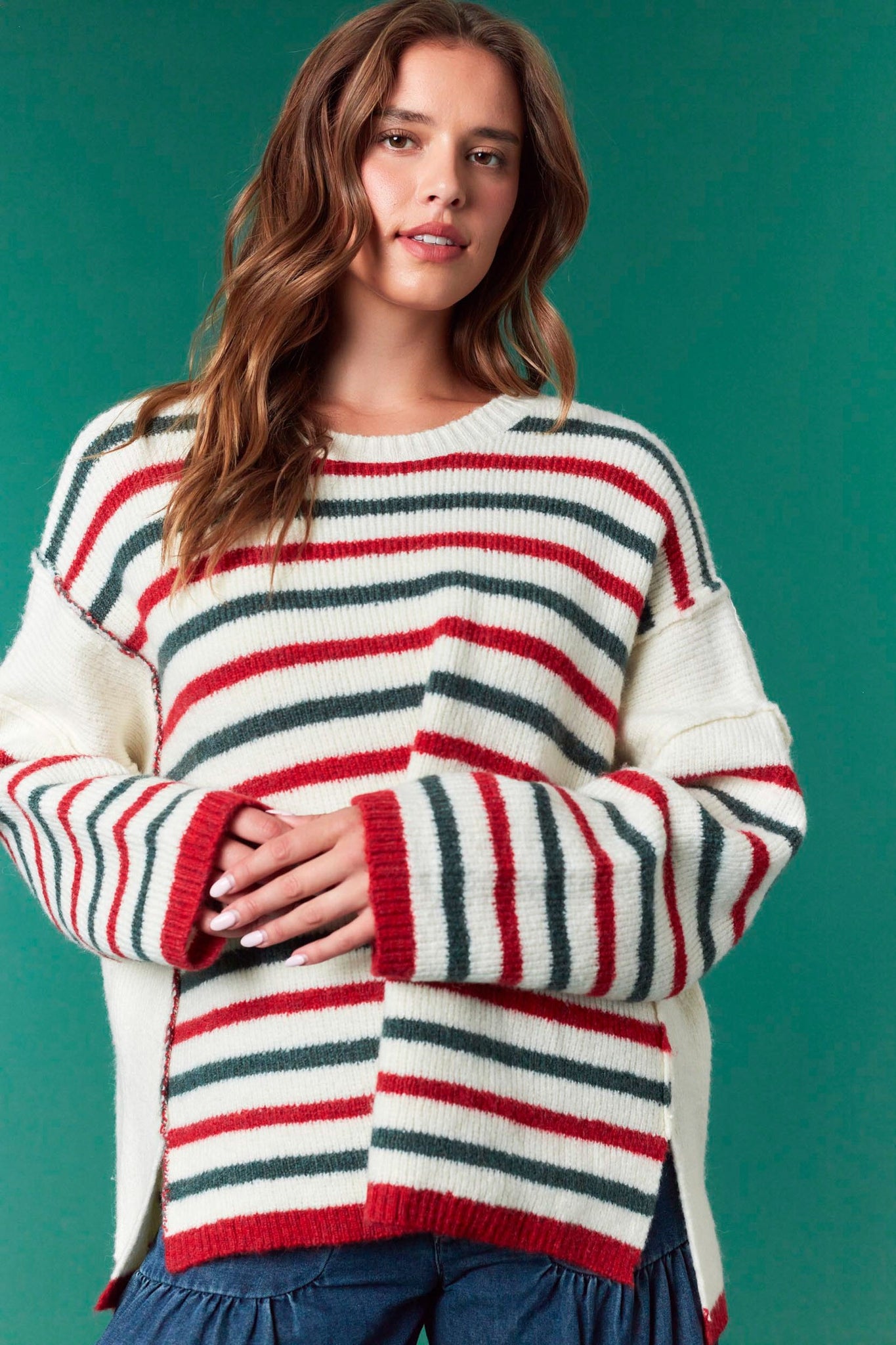 Holiday Stripe Sweater