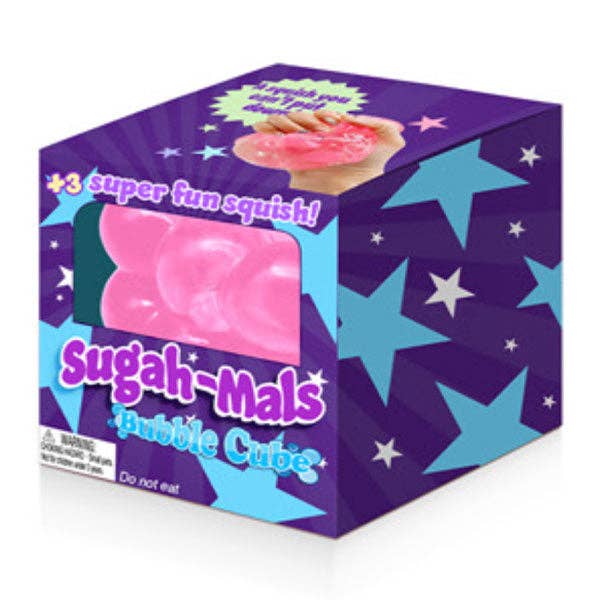 Showcase - Sugah-Mals Bubble Cube Sugar Stress Ball Squishy Fidget Toy (1pc) Color Ships Assorted