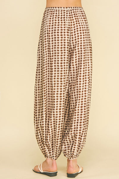 Geo Dot Harem Pant