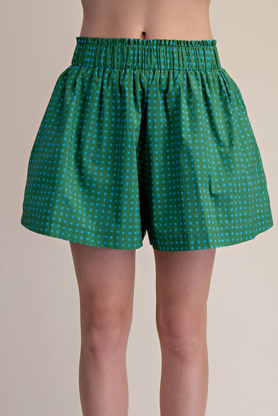 Polka Dot High-Waist Wide Leg Shorts – Breezy A-Line Fit
