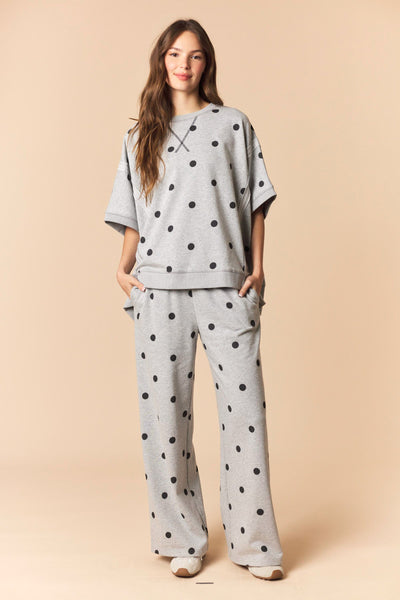 Grey Polka Dot Set