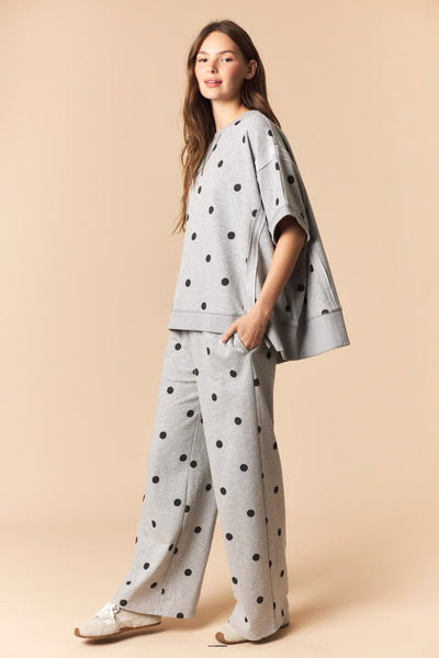 Grey Polka Dot Set