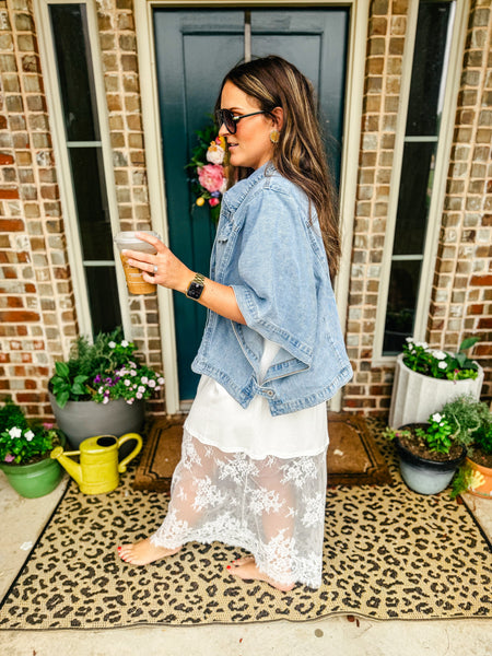 Denim Cape