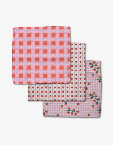 Geometry - Quilt Tomato Harvest Dishcloth Set