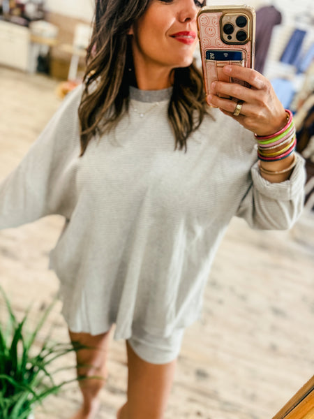 Kennedy Grey Stripe Set