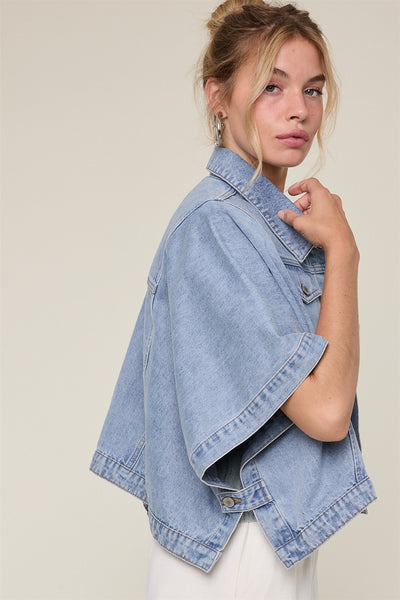 Denim Cape