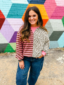 Leopard Split Personality Sweatshirt