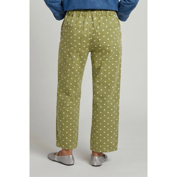 Chartreuse Dot Pant