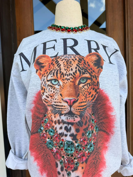 Boujee Merry Cat Sweatshirt