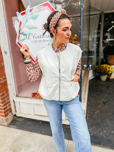 Oversized Lattice Vest