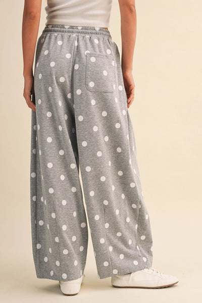 Abby Polka Dot Barrel Sweatpants