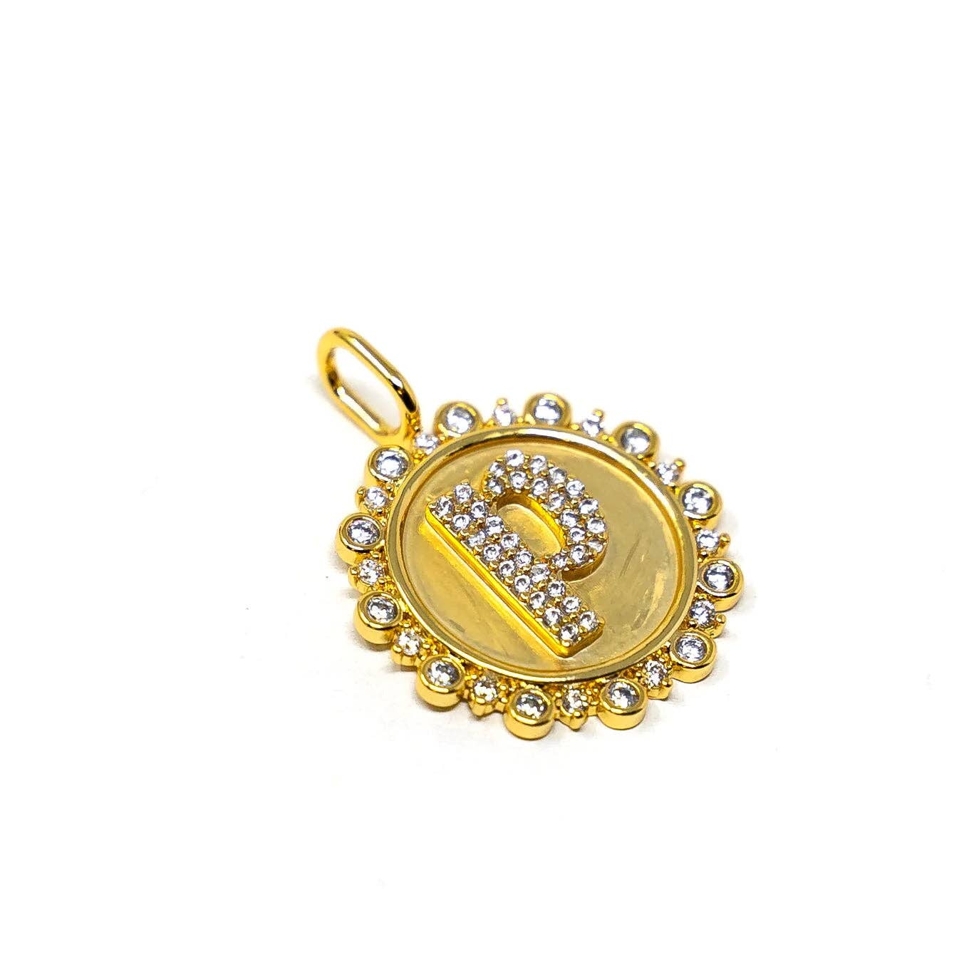 ]Vintage Coin Initial Charm    
