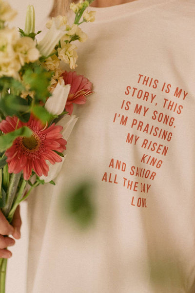 RESTOCK Praising My Risen King Easter Tee