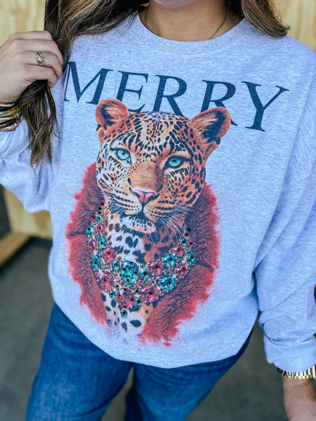 Boujee Merry Cat Sweatshirt