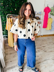 Polka Dot Crop Top