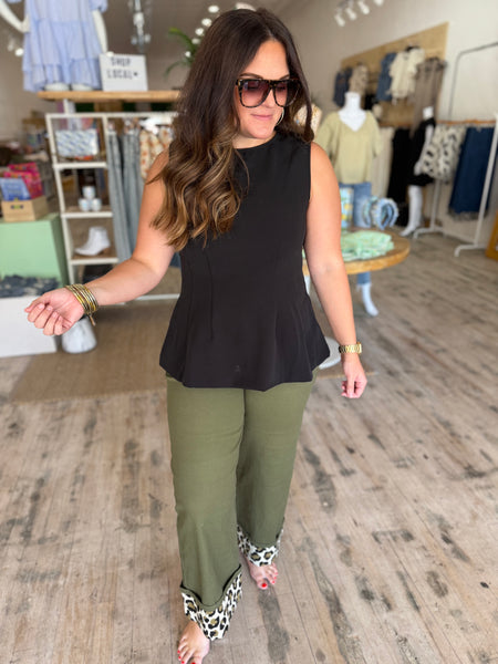 Boat Neck Peplum