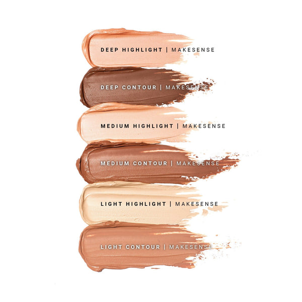 MakeSense¨ Cream Contour & Highlight Duo - Deep Collection