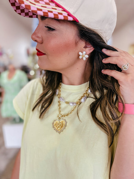 Pearl Daisy Earrings