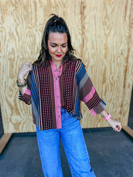 Whimsy Print Blouse