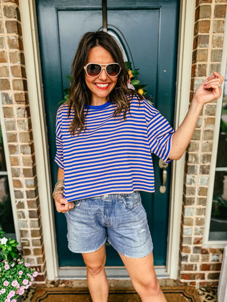 Cotton Candy Stripe Tee