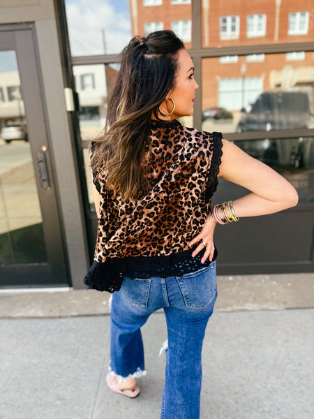 Alaina Leopard Blouse