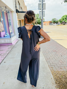 Claire Charcoal Jumpsuit