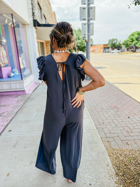 Claire Charcoal Jumpsuit