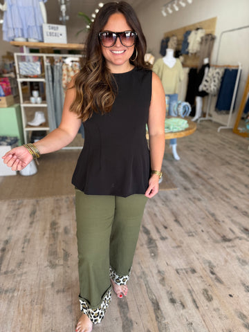 Boat Neck Peplum