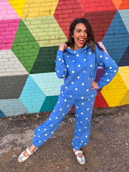 Blue Polka Dot Set
