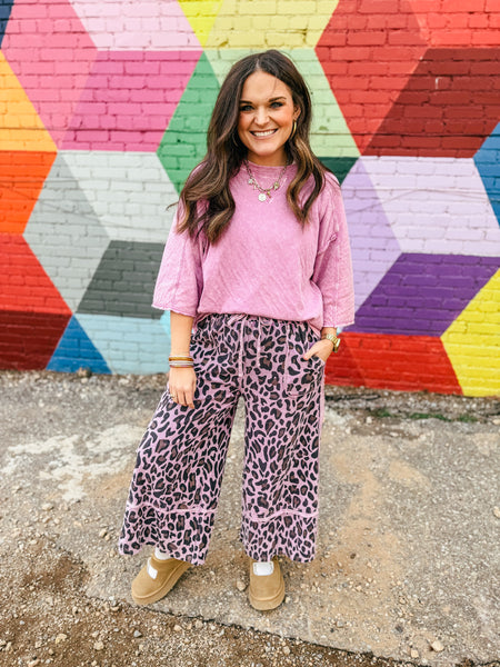 Orchid Mineral Washed Knit Top