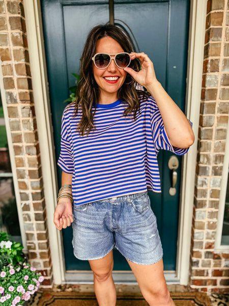 Cotton Candy Stripe Tee