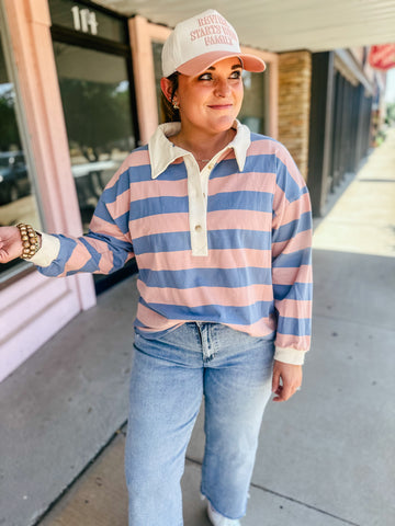 Retro Stripe Pullover    